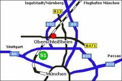 Grossansicht in neuem Fenster: Lageplan von Oberschleißheim Grossansicht in neuem Fenster: Lageplan von Oberschleißheim