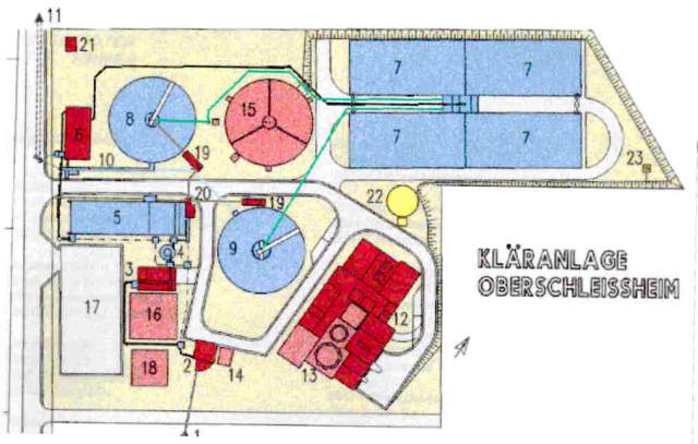 Grossansicht in neuem Fenster: Kläranlage Schaubild