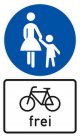 Grossansicht in neuem Fenster: Fußweg - Radfahrer frei