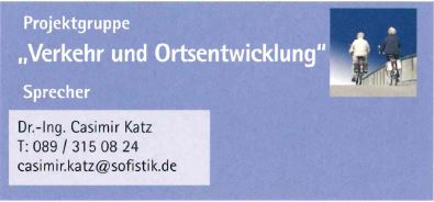 Kästchen PG Verkehr und Ortsentwicklung Kästchen PG Verkehr und Ortsentwicklung