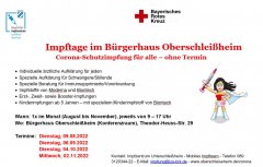 Impftage im Bürgerhaus Aug-Nov 2022