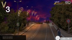 Weihnachtsbeleuchtung Brücke