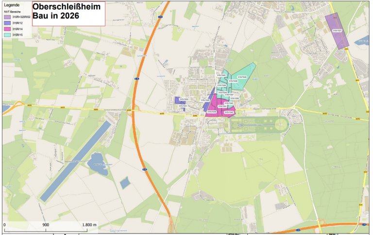 Glasfaser Ausbaugebiete in 2026 Glasfaser Ausbaugebiete in 2026