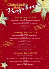 Christkindlmarkt Programm 2025
